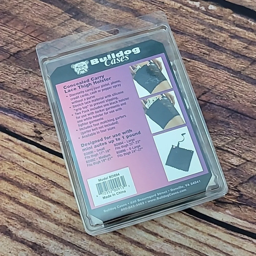 Bulldog Cases Concealed Lace Thigh Holster - Picture 5 of 8